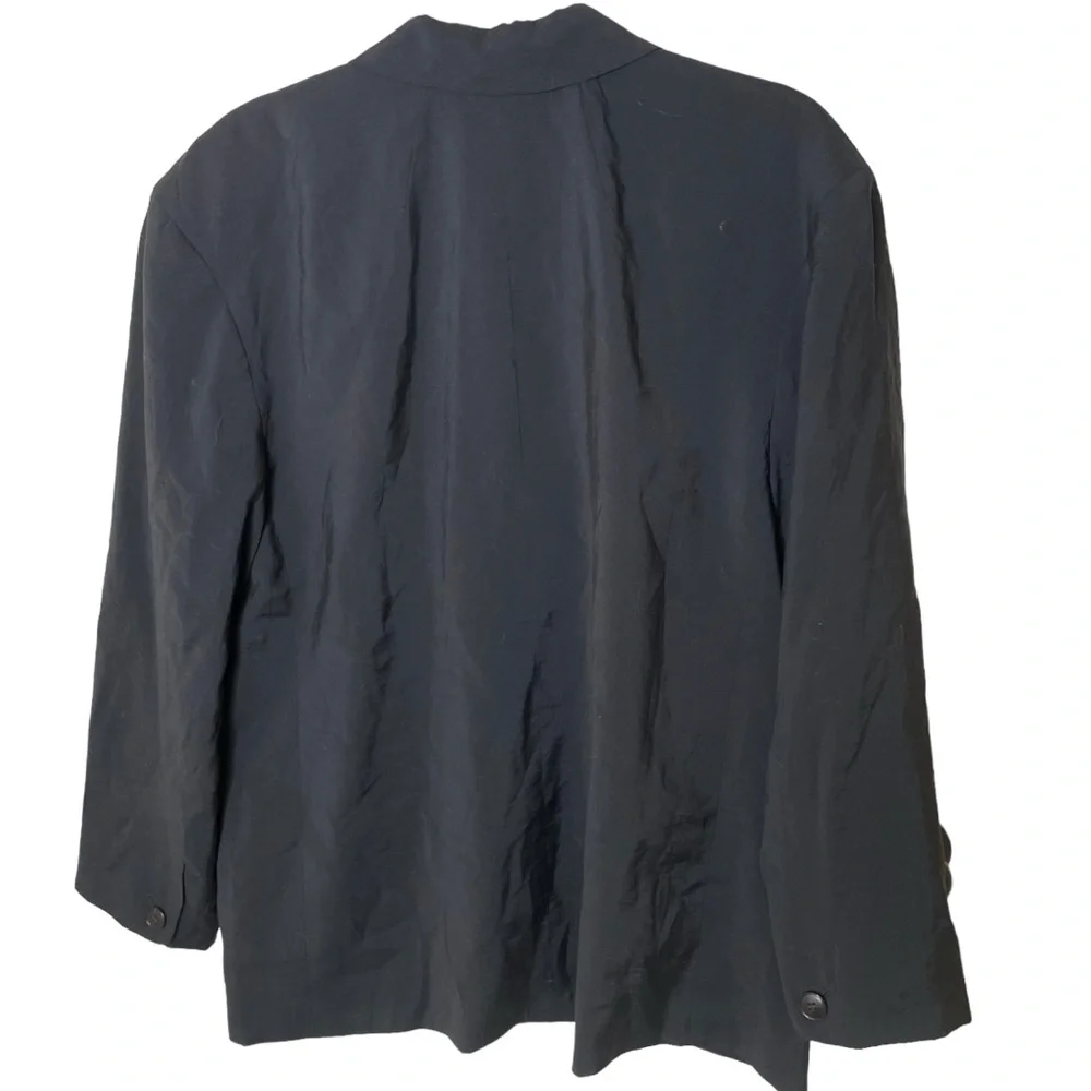 NEW WITH TAGS Madewell True Black Relaxed Softdrape‎ Blazer Medium NJ736